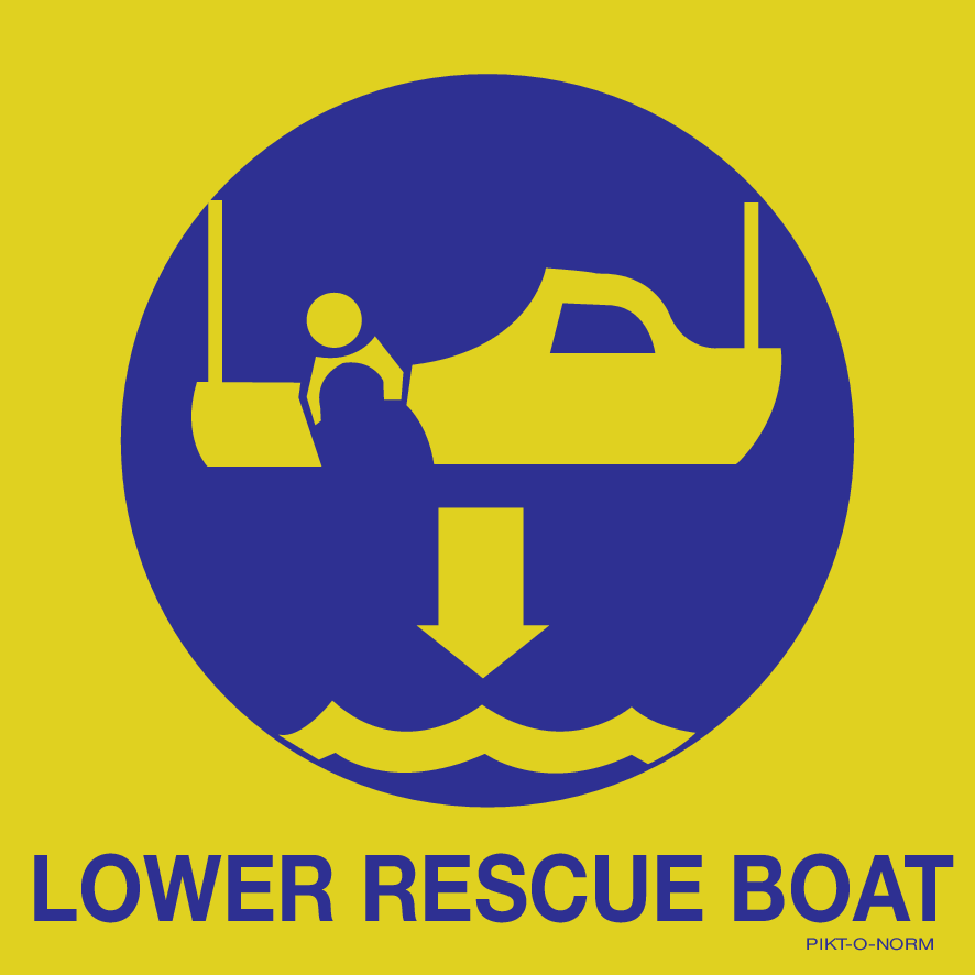 LOWER RESCUE BOAT