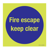 FIRE ESCAPE KEEP CLEAR