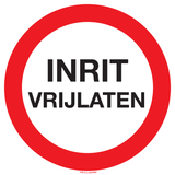 INRIT VRIJLATEN