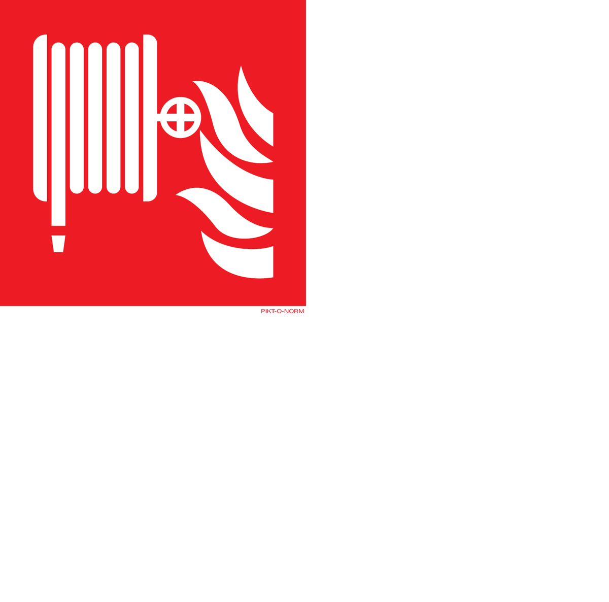 BRANDSLANG - HASPEL ISO7010-F002