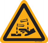 AVERTISSEMENT SUBSTANCES CORROSIVES