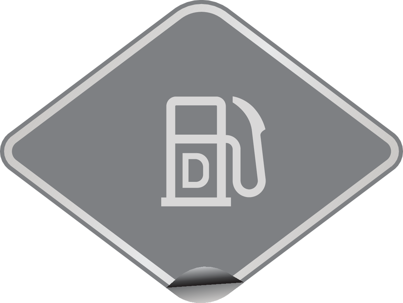 BRANDSTOFLABEL DIESEL ISO 17840-4