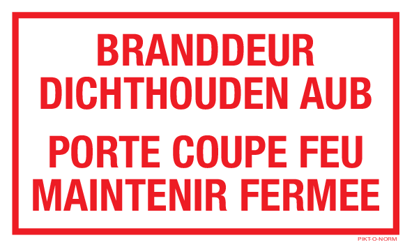 BRANDDEUR DICHTHOUDEN AUB. PORTE...