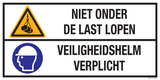 NIET ONDER DE LAST LOPEN. VEILIGHEIDS...