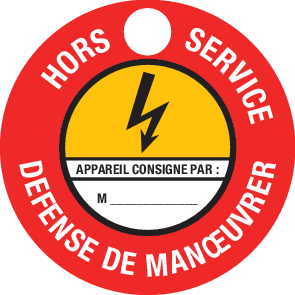 HORS SERVICE, DÉFENSE DE MANOEUVRER