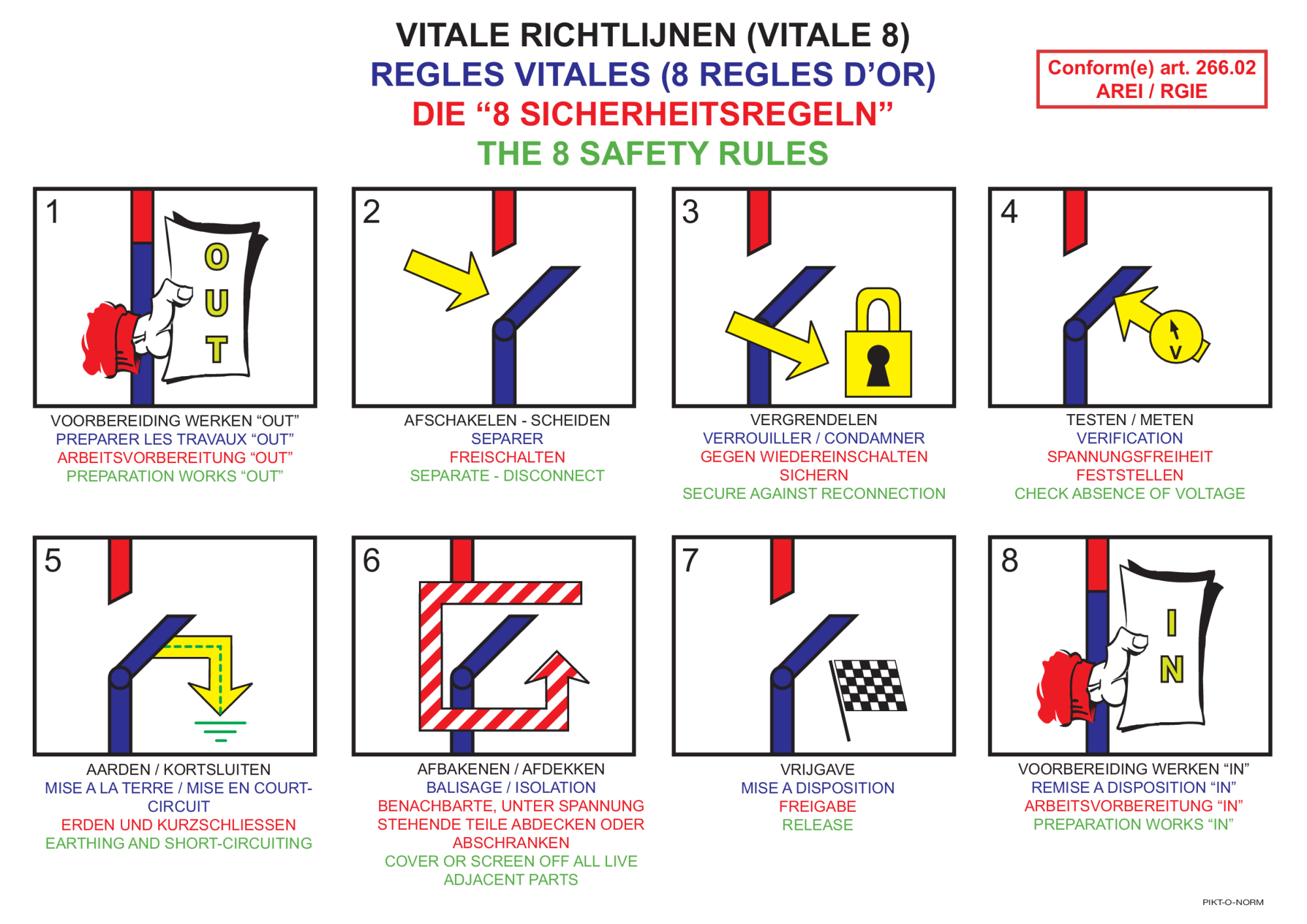 VITALE 8 RICHTLIJNEN. 4 TALEN...