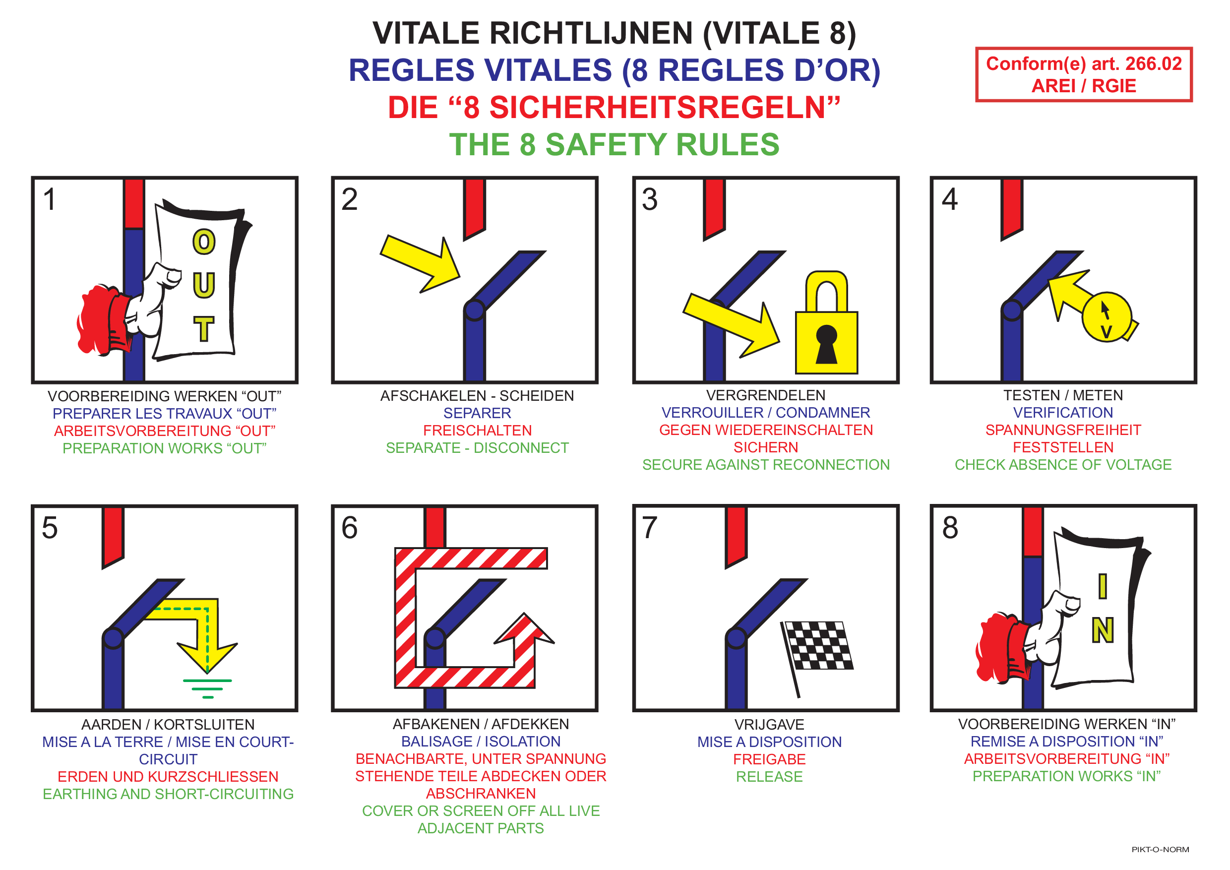 VITALE 8 RICHTLIJNEN. 4 TALEN...