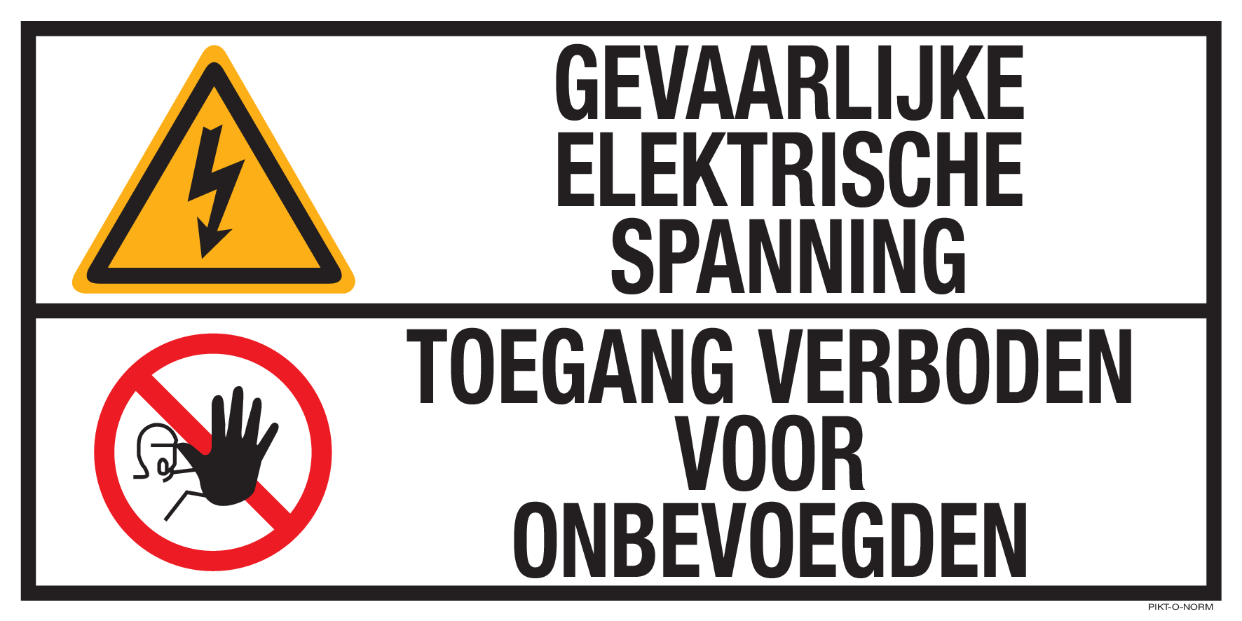 GEVAARLIJKE ELEKTRISCHE SPANNING...