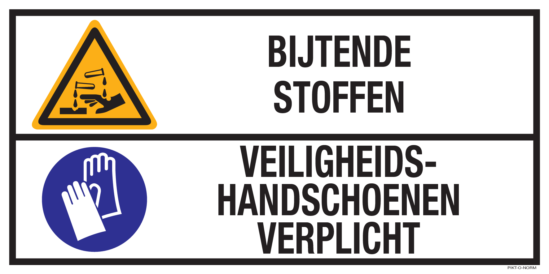 BIJTENDE STOFFEN. VEILIGHEIDSHANDSCH...