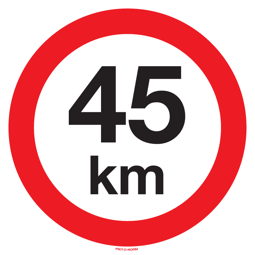 VITESSE LIMITÉE 45 KM