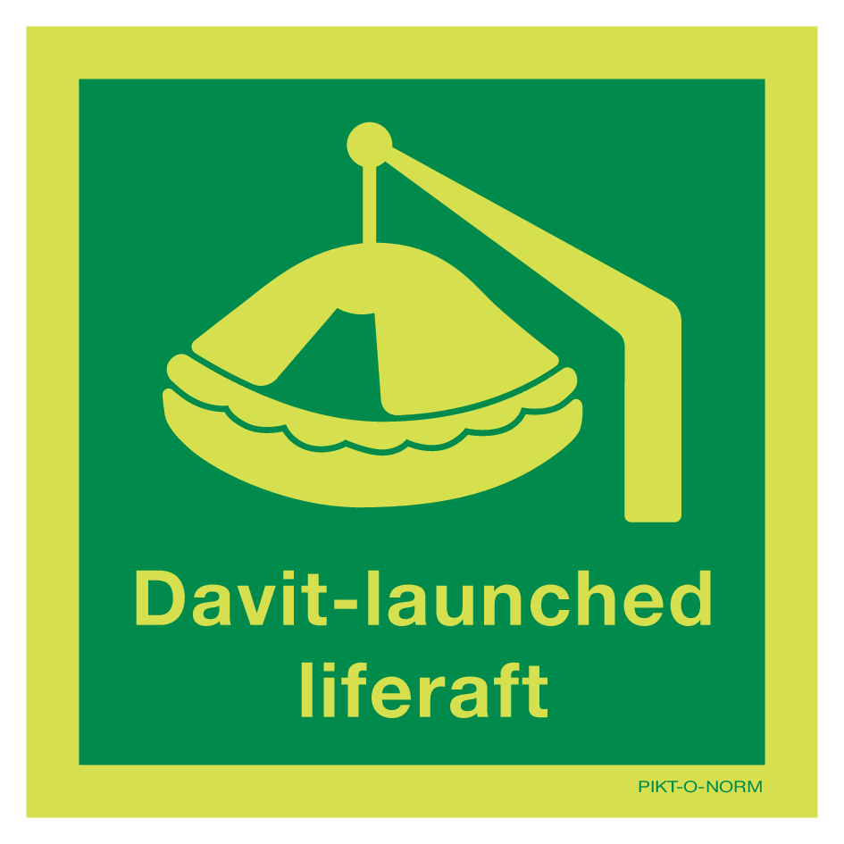 DAVIT-LAUNCHED LIFERAFT
