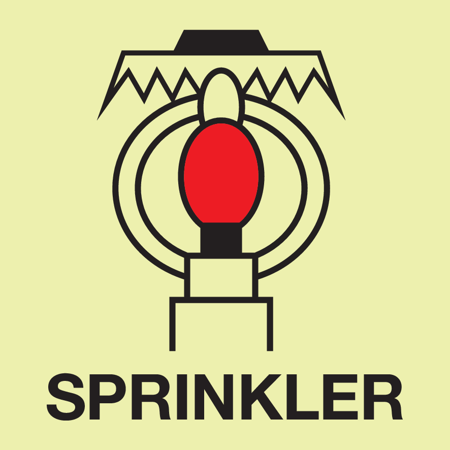 SPACE PROTECTED BY SPRINKLER