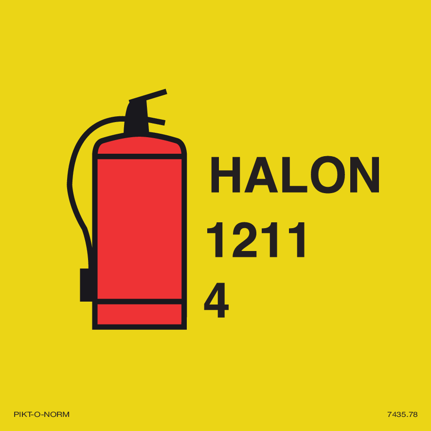 HALON 1211 FIRE EXTINGUISHER 4 KG