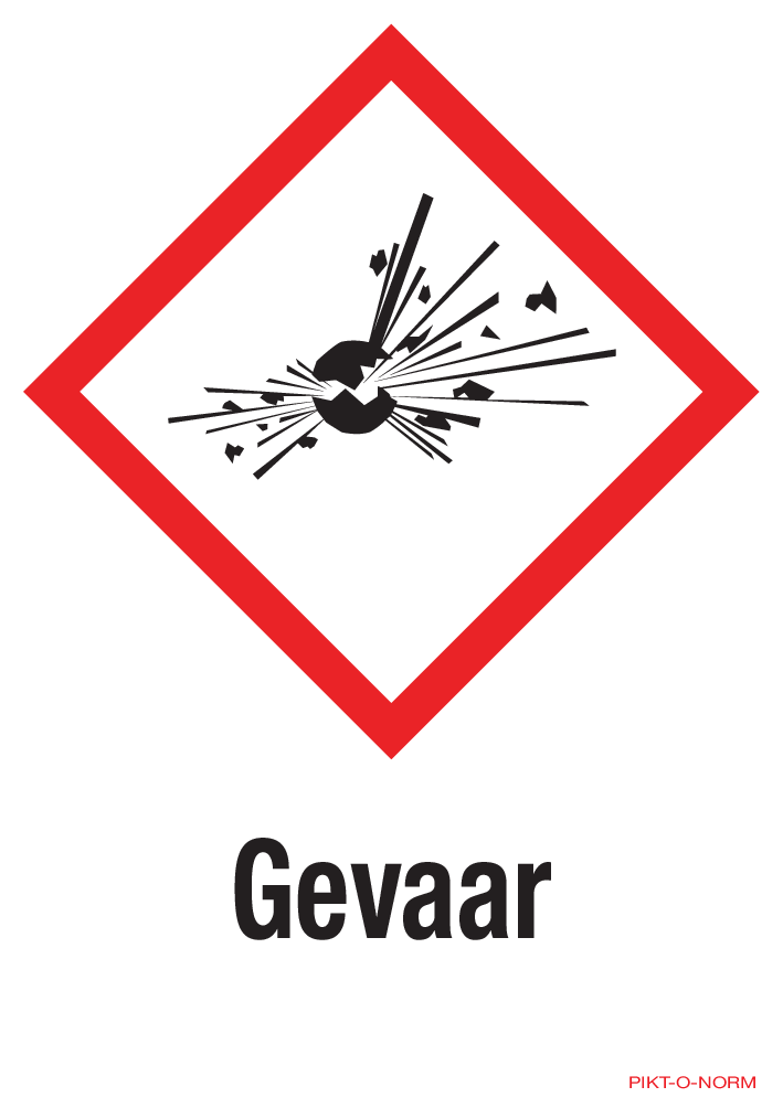 GEVAAR, MATIÈRES EXPLOSIVES