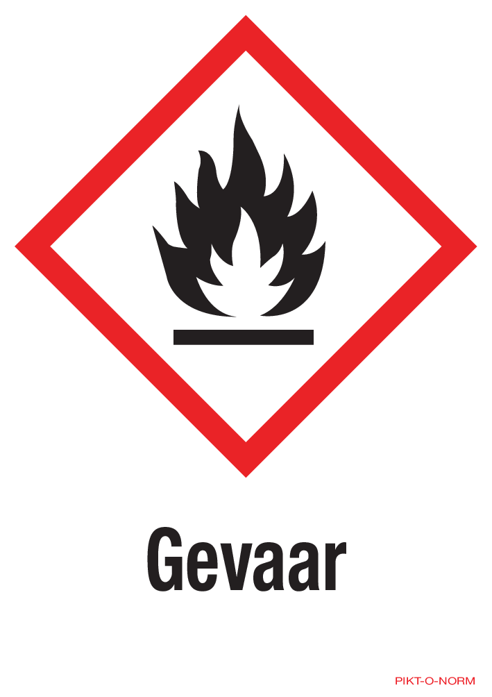 GEVAAR, MATIÈRES INFLAMMABLES