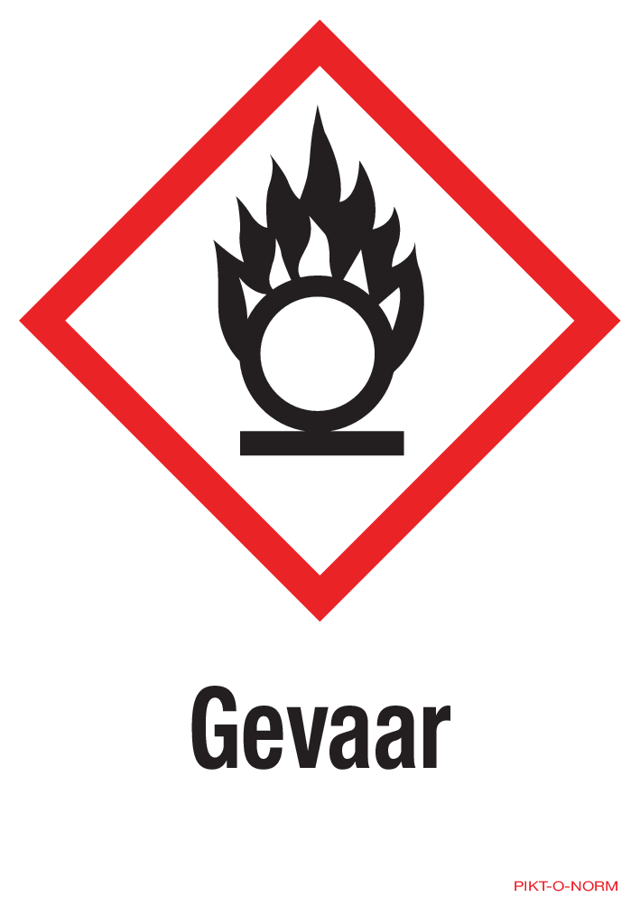 GEVAAR, MATIÈRES COMBURANTES