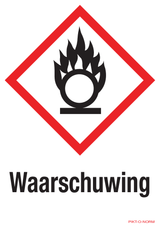 WAARSCHUWING, MATIÈRES COMBURANTES
