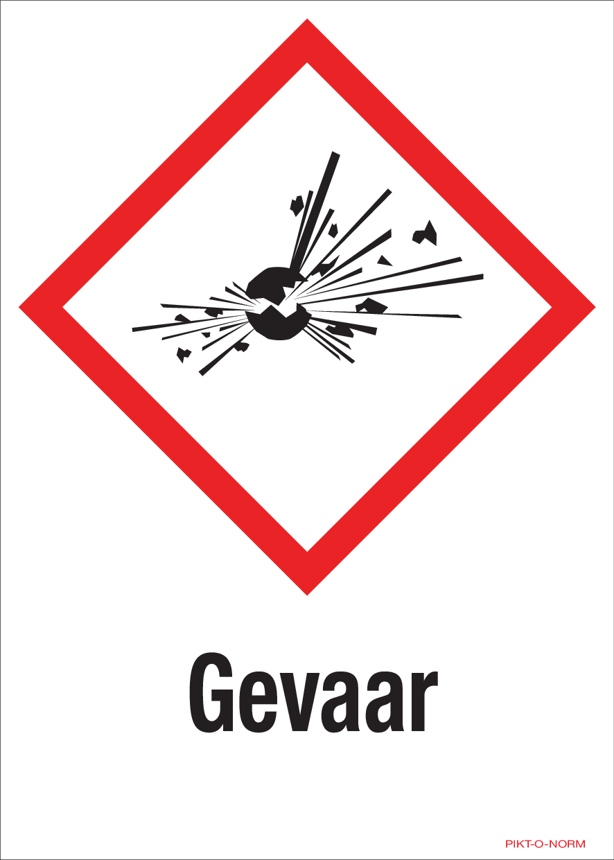 GEVAAR, MATIÈRES EXPLOSIVES