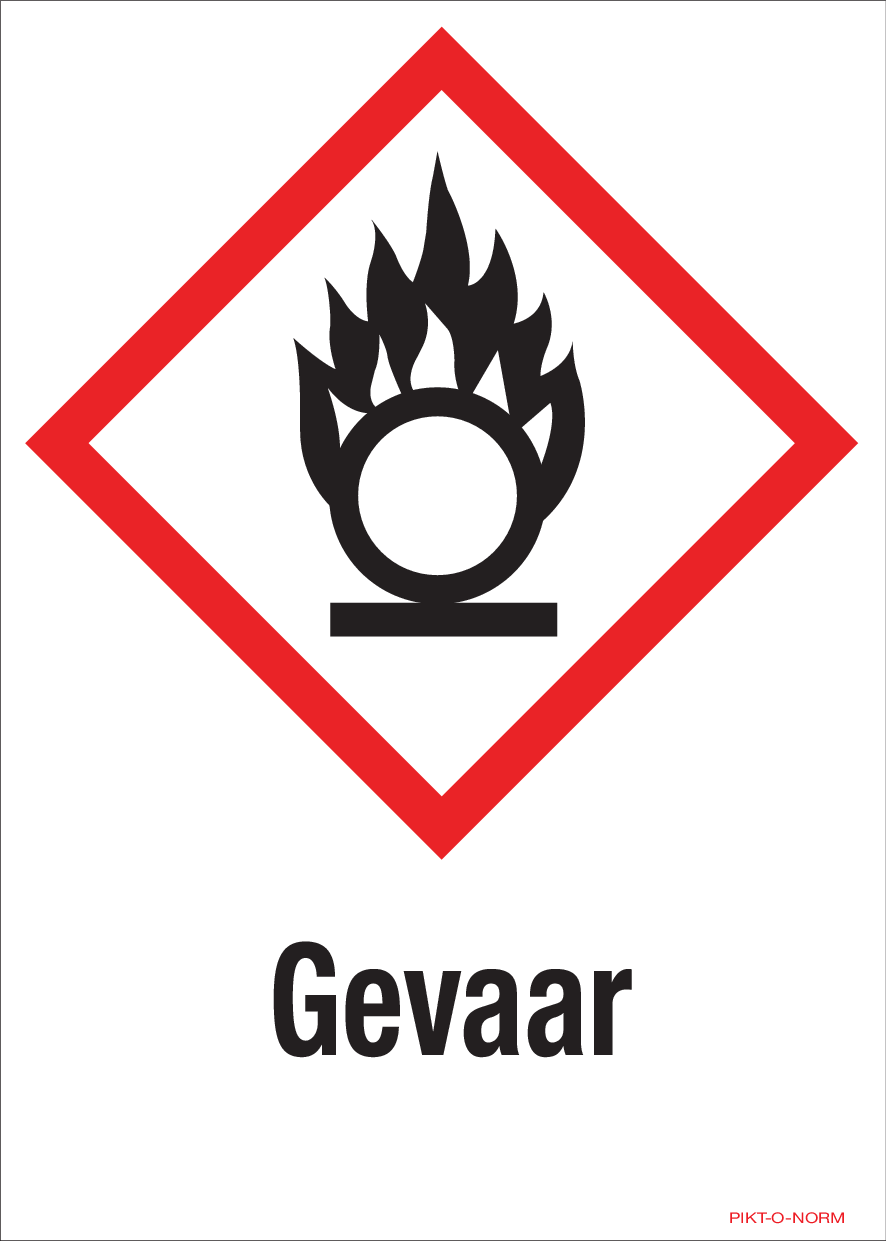 GEVAAR, MATIÈRES COMBURANTES
