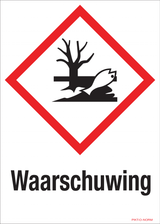 WAARSCHUWING,DANGER POURMILIEU AQUATIQUE