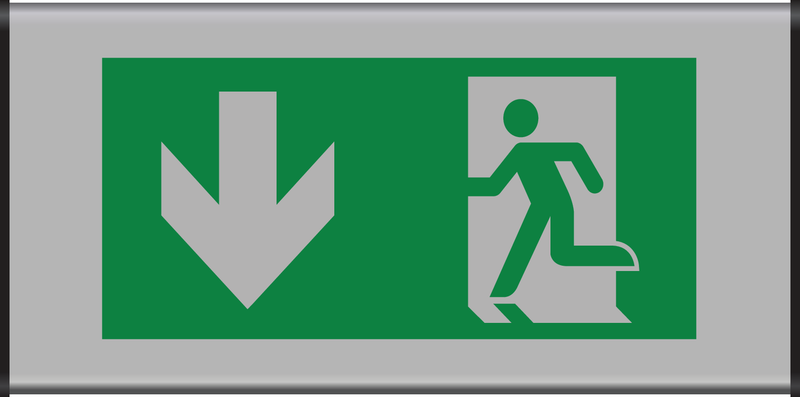 ISSUE DE SECOURS GAUCHE VERS LE BAS