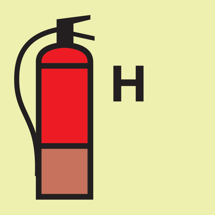 HALON GAS OR EQUIVALENT FIRE EXTINGUISH.