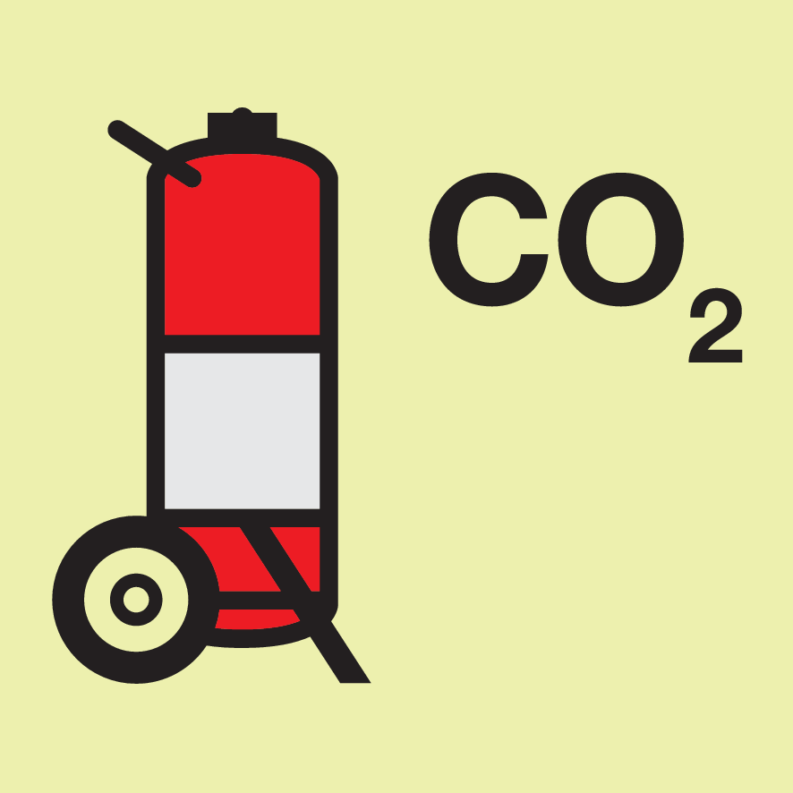 CO2 WHEELED FIRE EXTINGUISHER