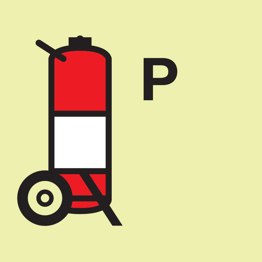 POWDER WHEELED FIRE EXTINGUISHER