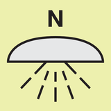 SPACE PROTECTED BY NITROGEN FIRE EXT...