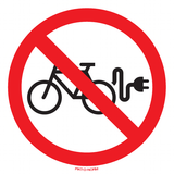 CHARGE DE VÉLO INTERDITE