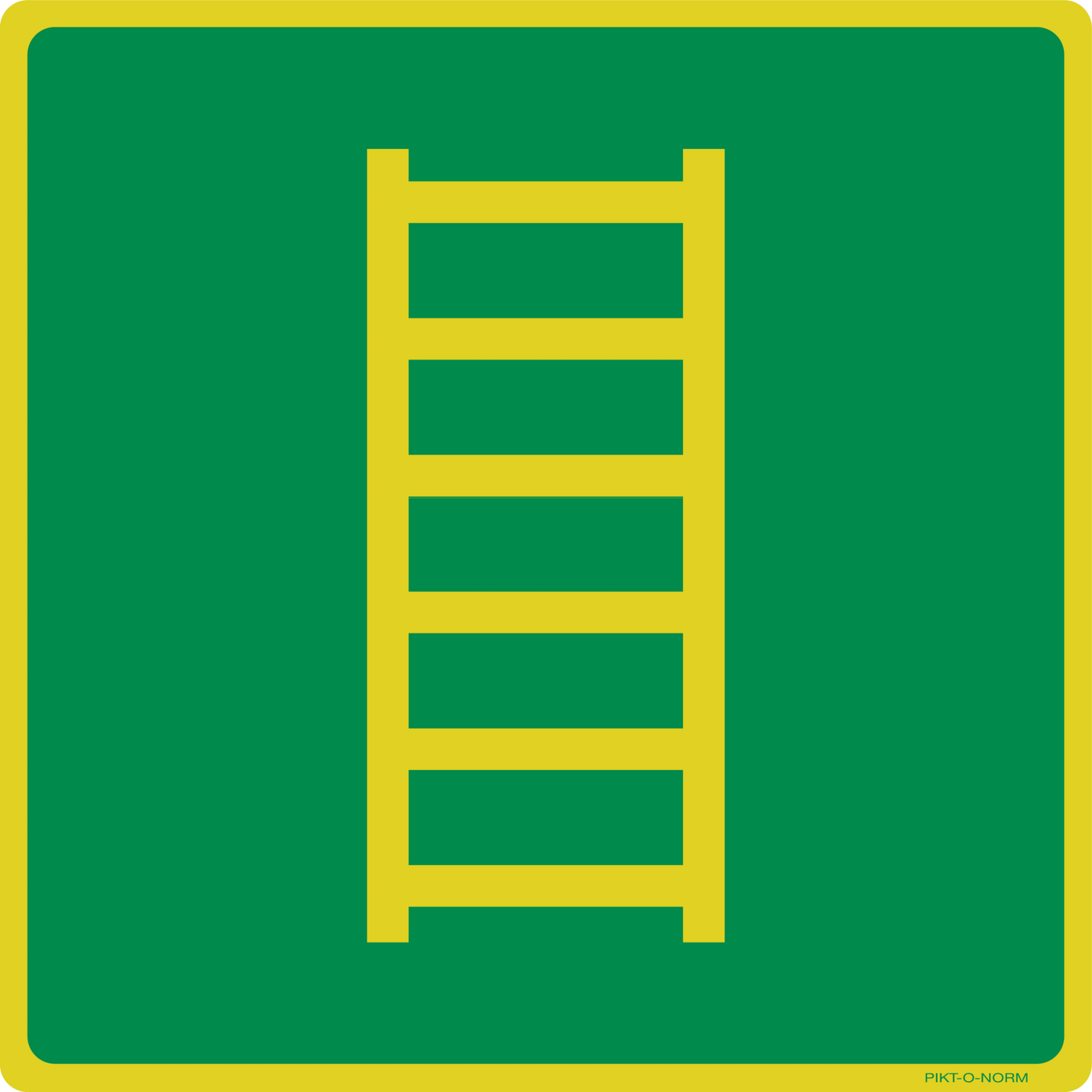 VLUCHTLADDER ISO7010-E059