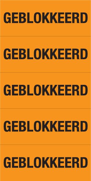 GEBLOKKEERD