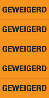 GEWEIGERD