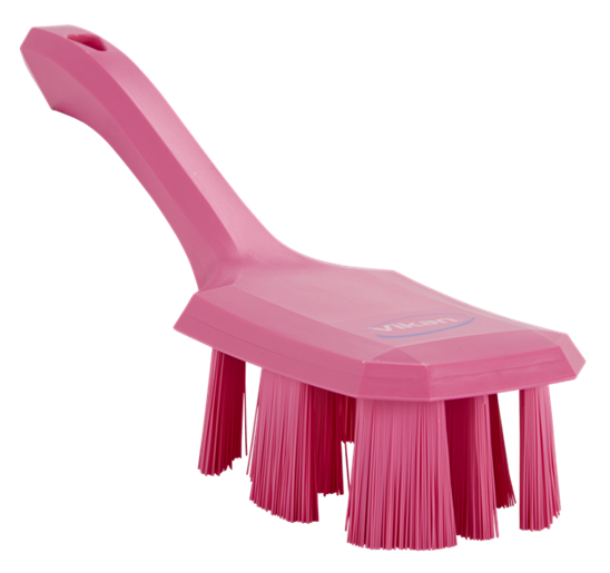 Brosse main, dure manche courte