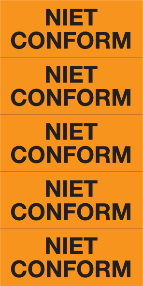 NIET CONFORM