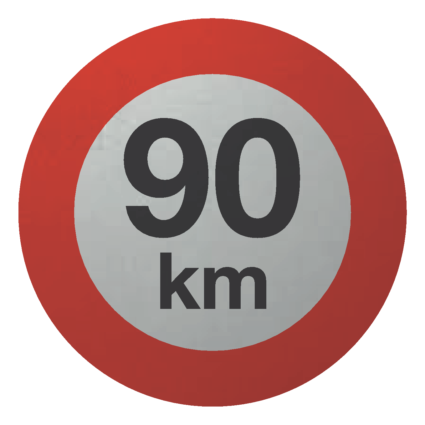 MAXIMUM SNELHEIDSBORD, 90 KM