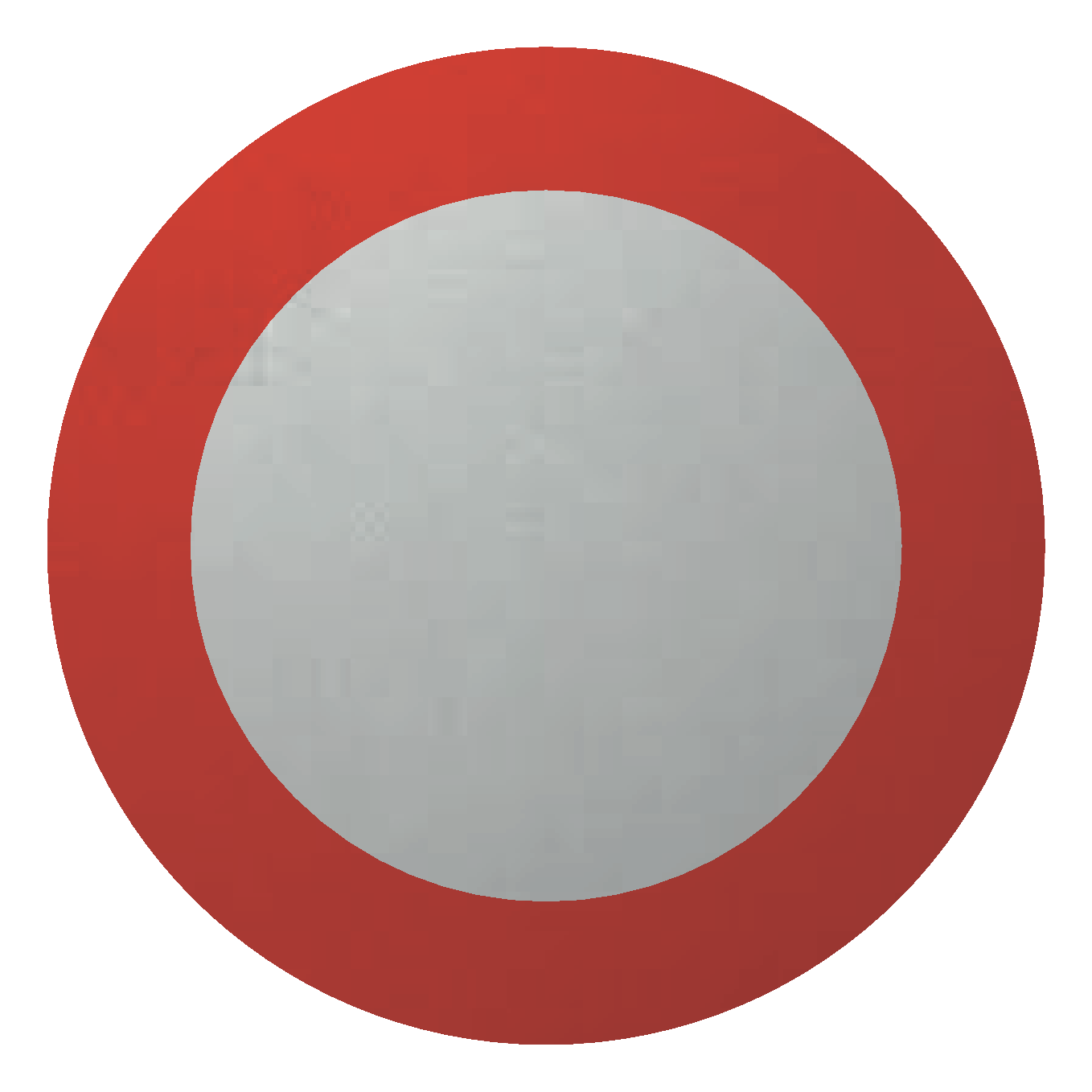 PANNEAU DE LIMITATION DE VITESSE, VIERGE