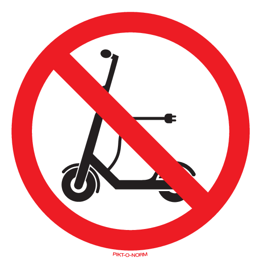 TROTTINETTE ELECTRIQUE INTERDIT