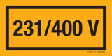 231/400 VOLT