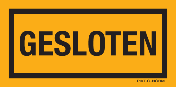 GESLOTEN