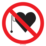 INTERDIT AUX STIMULATEURS CARDIAQUES
