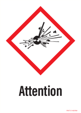 ATTENTION, MATIÈRES EXPLOSIVES