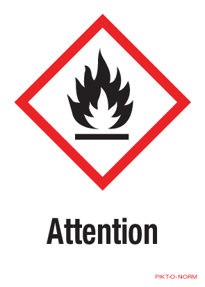 ATTENTION, ONTVLAMBARE STOFFEN