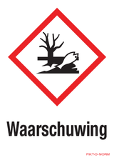 WAARSCHUWING,DANGER POURMILIEU AQUATIQUE