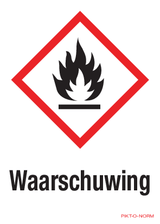 WAARSCHUWING, MATIÈRES INFLAMMABLES