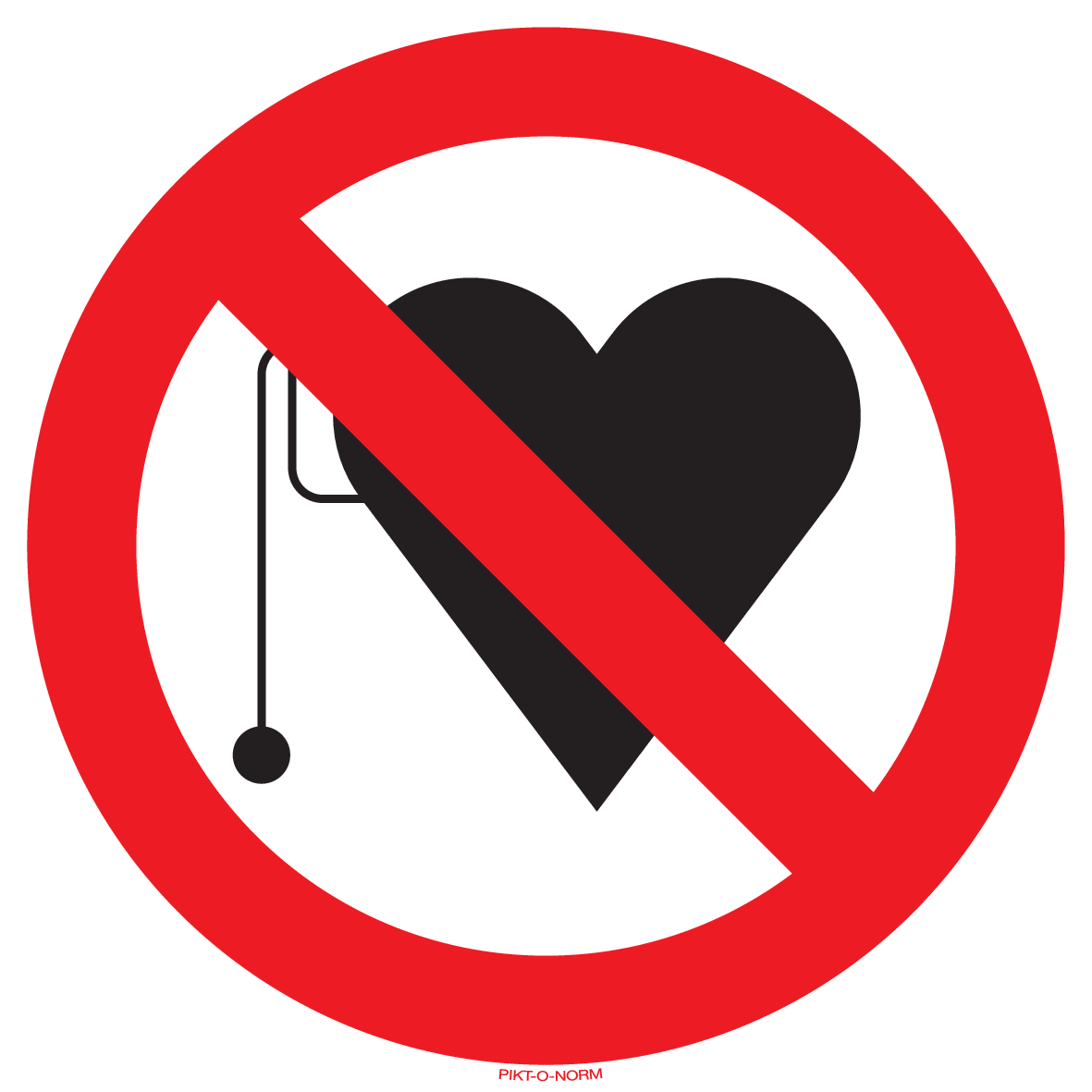 INTERDIT AUX STIMULATEURS CARDIAQUES