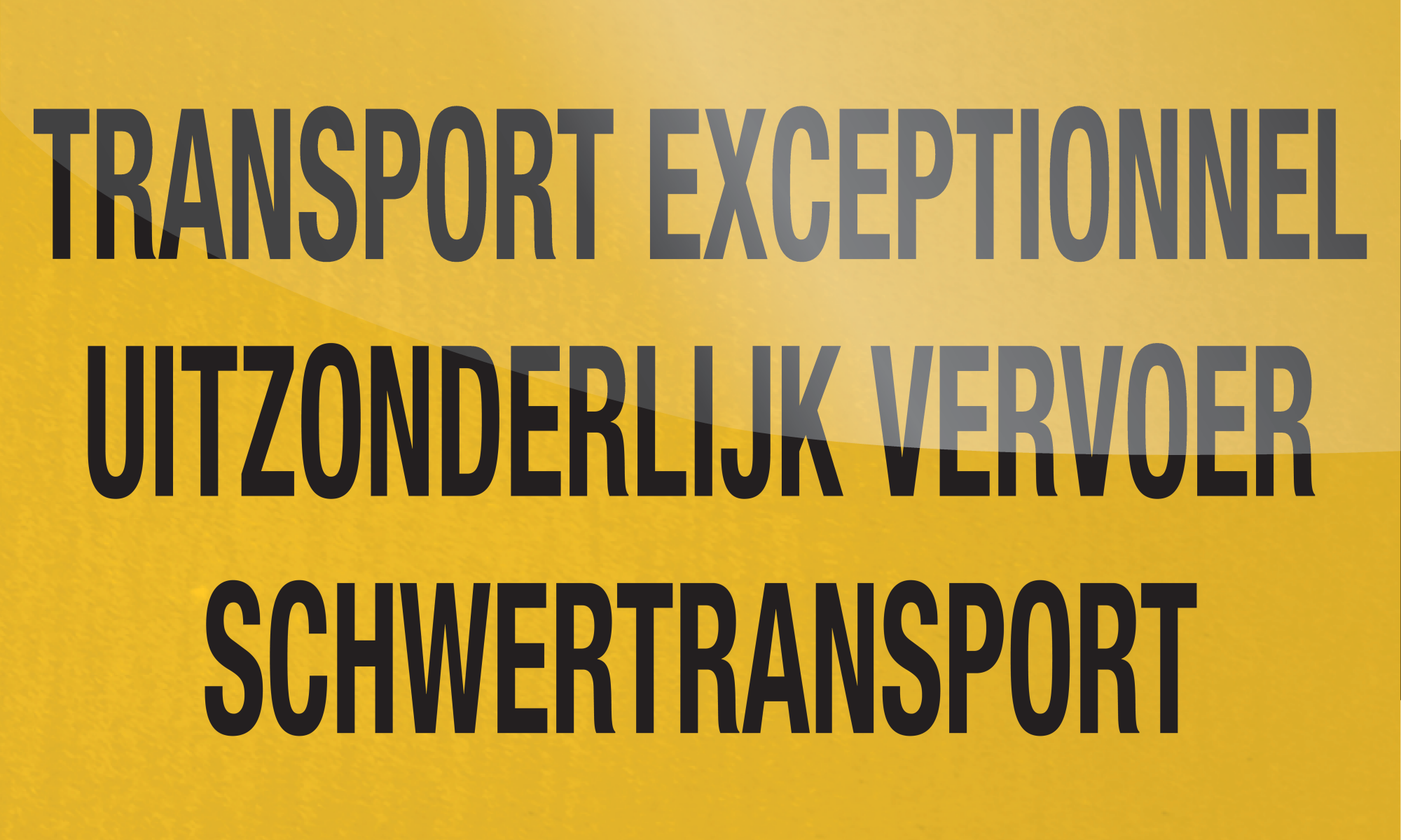 TRANSPORT EXCEPTIONNEL. UITZONDERLIJK...