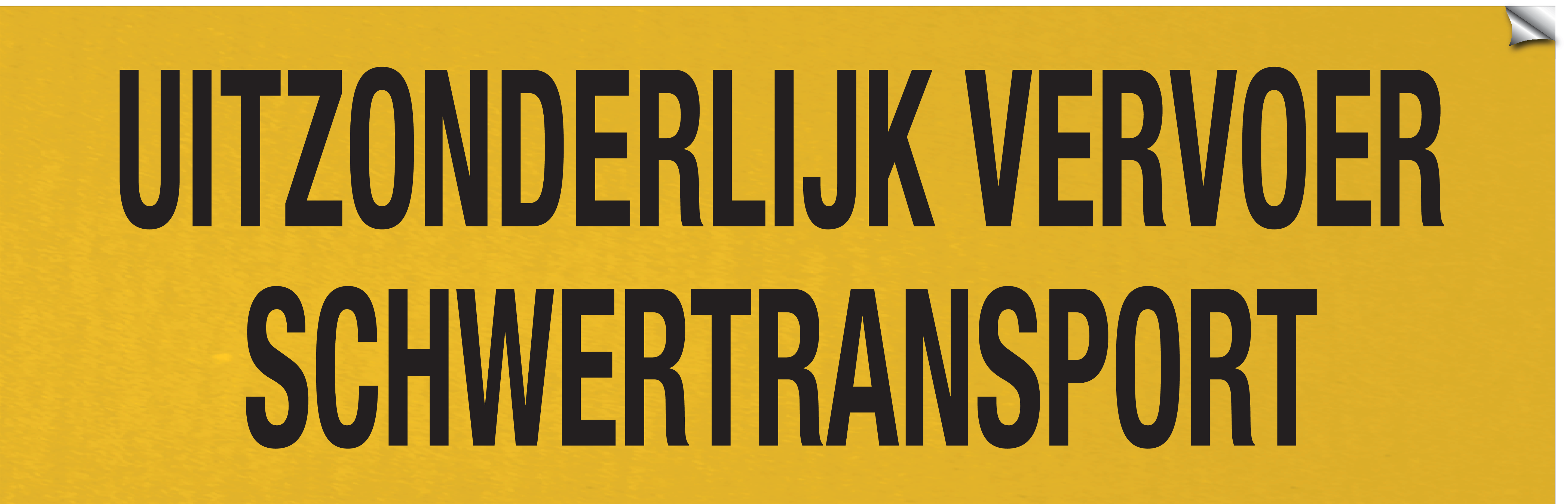 UITZONDERLIJK VERVOER. SCHWERTRANSPORT