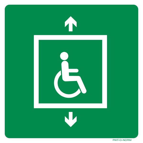 EVACUATIELIFT VOOR PERSONEN MET HANDICAP