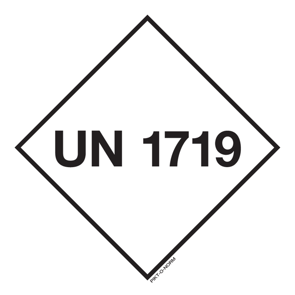 UN 1719. ADR KL 8. BIJTENDE ALK.VLOEIST.